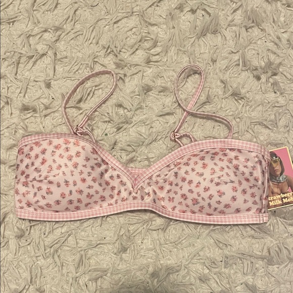Strawberry Milk Mob Bikini Top - Picture 1 of 2